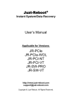 Juzt-Reboot® User`s Manual JR-PCIe JR-PCIe-WOL JR-PCI