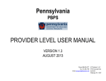 Pennsylvania PROVIDER LEVEL USER MANUAL