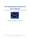 User Manual 7-01-09F - The Virtual Representative
