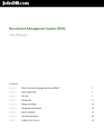 Recruitment Management System (RMS) User Manual