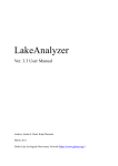 LakeAnalyzer Manual - Lake Analyzer Web