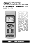 4 CHANNELS THERMOMETER OPERATION MANUAL