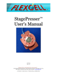StagePresser User`s Manual - Flexcell International Corp.