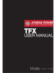 tfx user manual pdf.ai - Athena Computer Power Corporation
