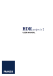 USER MANUAL - PROJECTS SOFTWARE