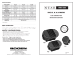 Near A Series Manual - Environmental Indoor/Outdoor Loudspeakers