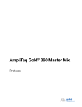 AmpliTaq Gold® 360 Master Mix Protocol