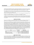 using the sunrise telecom proof of performance report