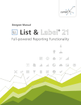 combit List & Label - Designer Manual