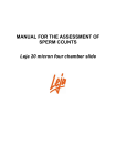 manual for the assessment of sperm counts