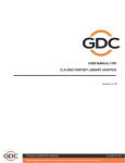 USER MANUAL FOR CLA-2000 CONTENT