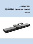 PRO165LM Series Stage Manual