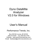 Dyno DataMite User`s manual