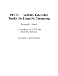 PETSc - University of Saskatchewan