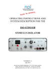 ISO-01B Manual - NPI Electronic Instruments