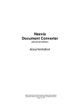 Neevia Personal Converter user manual