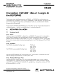 EB420 Converting DSP56001-Based Designs to