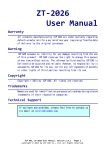 ZT-2026 User Manual