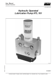 Hydraulic Operated Lubrication Pump HTL 101