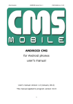 ANDROID CMS for Android phones user`s manual