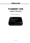 Fusion XS User Manual