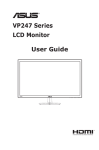 VP247 Series LCD Monitor User Guide