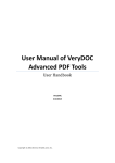 User Manual of VeryDOC Advanced PDF Tools