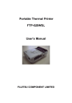 Portable Thermal Printer FTP-628WSL User`s Manual