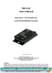 Convertor Ethernet 1 port RS232 si 1 port RS232