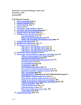 Manual Chem Bio Lab 2004 - Schepartz Laboratory
