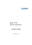 Planar PLL1710 Product Manual