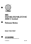 IMS D7214C/D5214B/D4214B ANSI C toolset