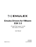 Emulex Drivers for VMware ESX 3.5