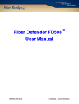 Fiber Defender FD508 User Manual