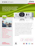 CP-X8160 - Hitachi America, Ltd.