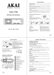 AKAI CAU 7160 English user manual