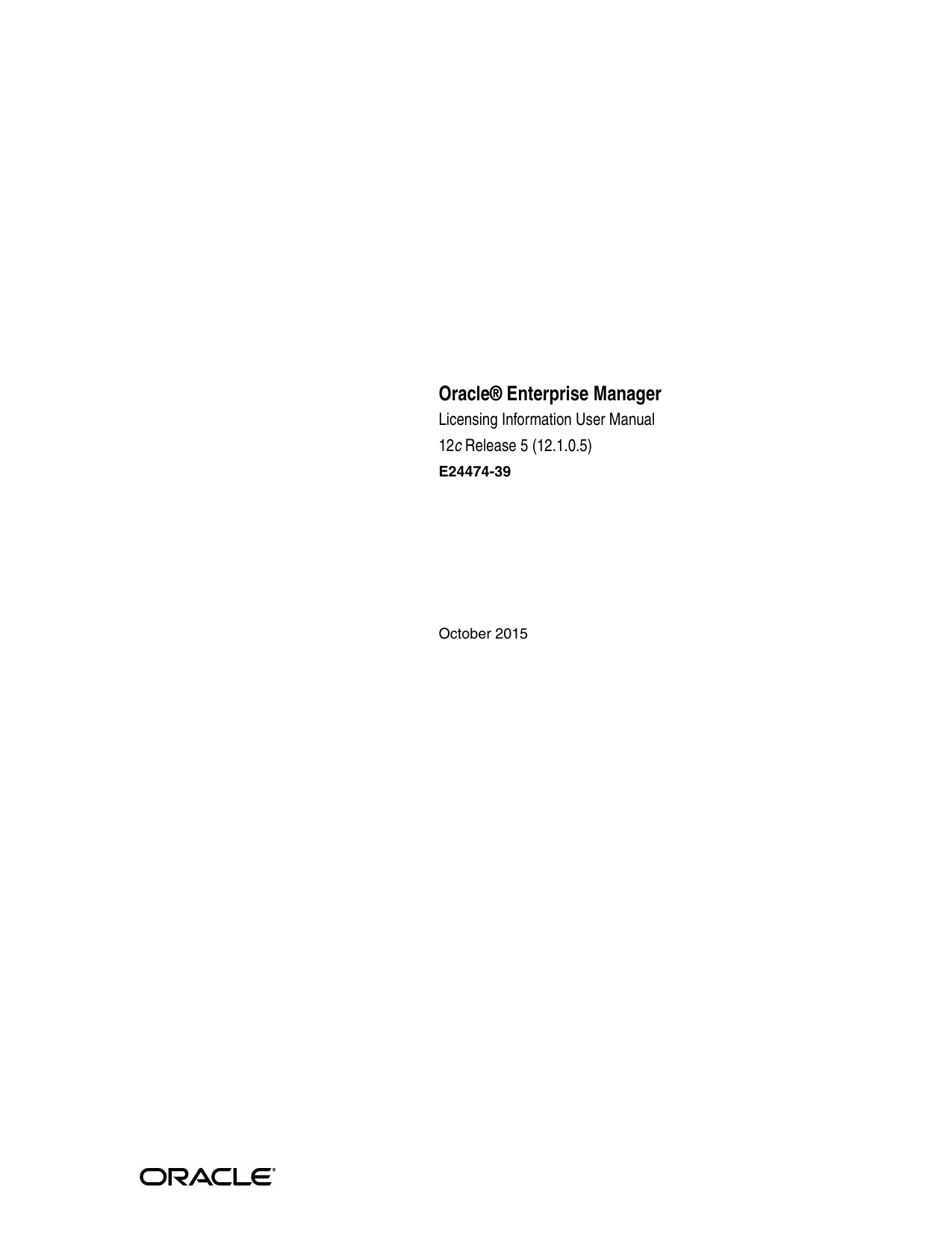 1 Oracle Enterprise Manager 1 Oracle Enterprise Manager