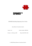 SPANEX Scheduling Beginning User`s Guide