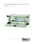 Bulkhead-Style Fiber Optic Panels User Manual