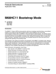 M68HC11 Bootstrap Mode - Freescale Semiconductor