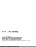 actron CP9575 Manual