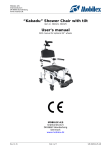 “Kakadu” Shower Chair with tilt User`s manual