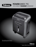 Fellowes 79Ci Manual