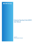 Enterprise Reporting Portal (EREP) User Manual