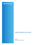 Energy Deliveries User Manual