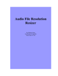 Audio File Resolution Resizer - OHM ECCE