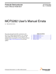MCF5282 User`s Manual Errata