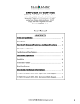 CONTENTS User Manual VAMP2-SDA and VAMP2-MDA