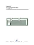 Model 8190 Motor Aspirated Radiation Shield User`s Manual
