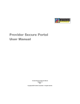 Provider Secure Portal User Manual